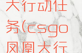 csgo凤凰大行动任务(csgo凤凰大行动攻略)