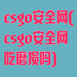 csgo安全网(csgo安全网吃磨损吗)