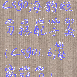 csgo海豹短刀搭配手套(csgo1.6海豹短刀)