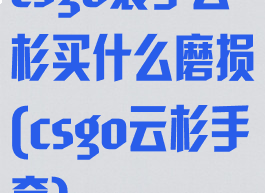 csgo裹手云杉买什么磨损(csgo云杉手套)