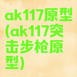 ak117原型(ak117突击步枪原型)