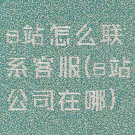 a站怎么联系客服(a站公司在哪)