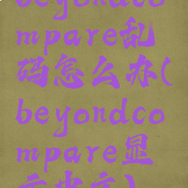 beyondcompare乱码怎么办(beyondcompare显示中文)