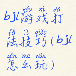 bjl游戏打法技巧(bjl怎么玩)