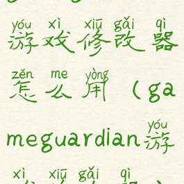 gameguardian游戏修改器怎么用(gameguardian游戏修改器)