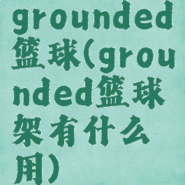 grounded篮球(grounded篮球架有什么用)