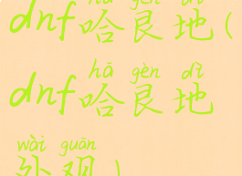 dnf哈艮地(dnf哈艮地外观)