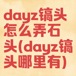 dayz镐头怎么弄石头(dayz镐头哪里有)