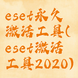 eset永久激活工具(eset激活工具2020)