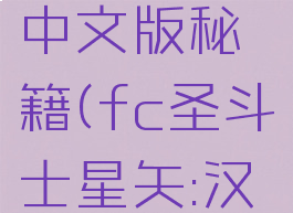 fc游戏圣斗士星矢中文版秘籍(fc圣斗士星矢:汉化版黄金十二宫)