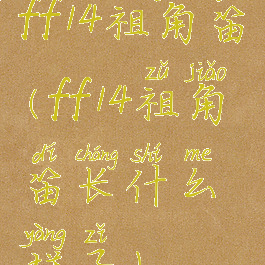 ff14祖角笛(ff14祖角笛长什么样子)