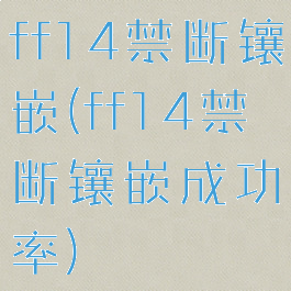 ff14禁断镶嵌(ff14禁断镶嵌成功率)