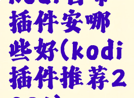 kodi自带插件安哪些好(kodi插件推荐2021)