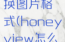 honeyview怎么转换图片格式(honeyview怎么设置成中文)