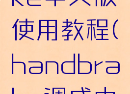 handbrake中文版使用教程(handbrake调成中文)