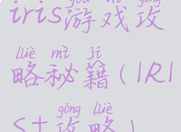 iris游戏攻略秘籍(IRIS+攻略)