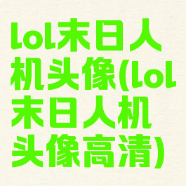 lol末日人机头像(lol末日人机头像高清)
