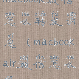 macbook微信怎么转发消息(macbookair微信怎么发)
