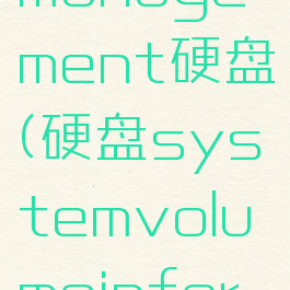 memorymanagement硬盘(硬盘systemvolumeinformation)