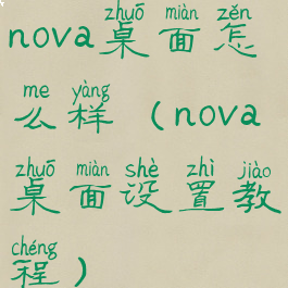 nova桌面怎么样(nova桌面设置教程)