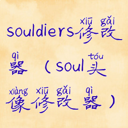 souldiers修改器(soul头像修改器)