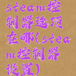 steam控制器选项在哪(steam控制器设置)