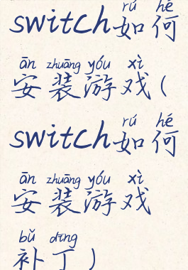 switch如何安装游戏(switch如何安装游戏补丁)