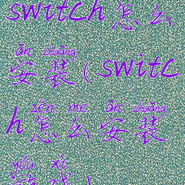 switch怎么安装(switch怎么安装游戏)