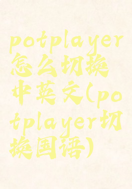 potplayer怎么切换中英文(potplayer切换国语)
