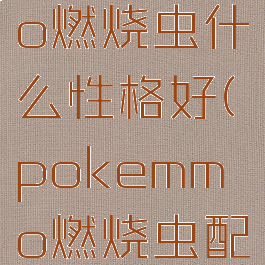 pokemmo燃烧虫什么性格好(pokemmo燃烧虫配招)