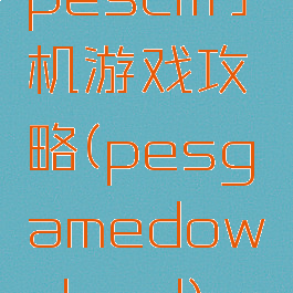 pescm手机游戏攻略(pesgamedownload)