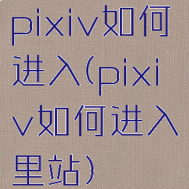 pixiv如何进入(pixiv如何进入里站)