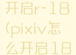 pixiv怎样开启r-18(pixiv怎么开启18r)