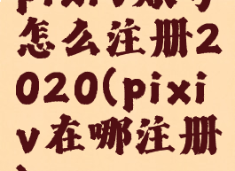pixiv账号怎么注册2020(pixiv在哪注册)
