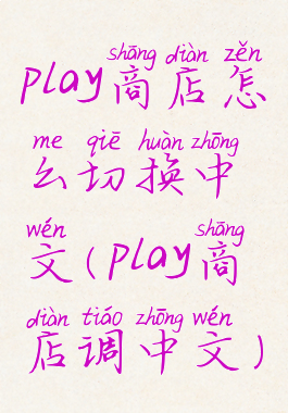 play商店怎么切换中文(play商店调中文)