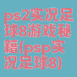 ps2实况足球8游戏秘籍(psp实况足球8)