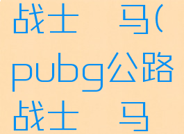 pubg公路战士恣马(pubg公路战士恣马多少钱)