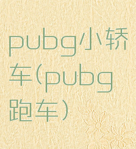 pubg小轿车(pubg跑车)