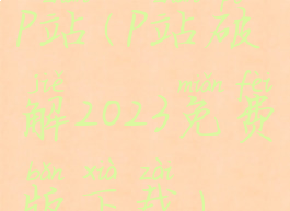 p站(p站破解2023免费版下载)