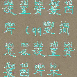 qq空间怎么设置背景图片(qq空间怎么设置背景图片不显示)