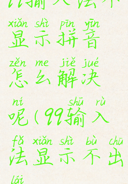 qq输入法不显示拼音怎么解决呢(qq输入法显示不出来)