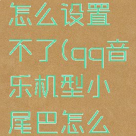 qq音乐机型小尾巴怎么设置不了(qq音乐机型小尾巴怎么设置不了呢)