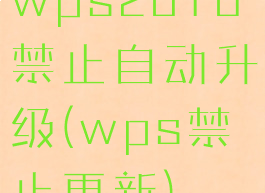 wps2016禁止自动升级(wps禁止更新)