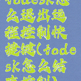 todesk怎么退出远程控制快捷键(todesk怎么结束控制)