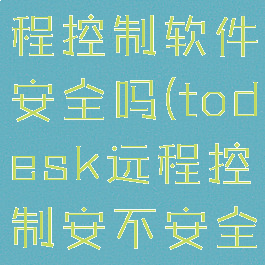 todesk远程控制软件安全吗(todesk远程控制安不安全)