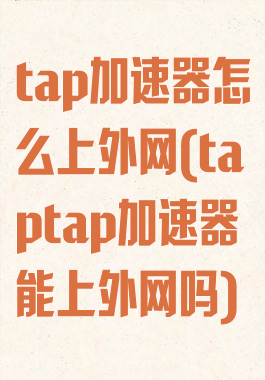 tap加速器怎么上外网(taptap加速器能上外网吗)