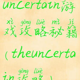uncertain游戏攻略秘籍(theuncertain攻略)