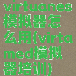 virtuanes模拟器怎么用(virtamed模拟器培训)