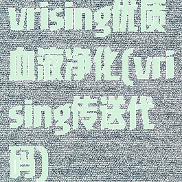 vrising优质血液净化(vrising传送代码)