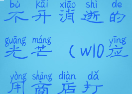 w10为什么打不开消逝的光芒(w10应用商店打不开)